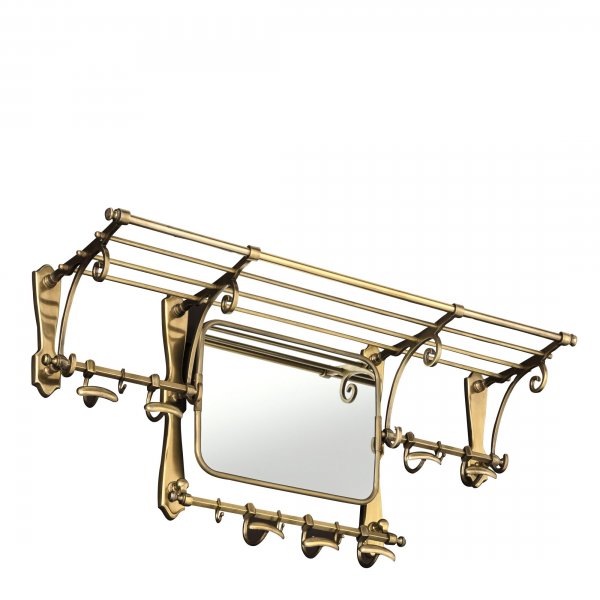 Coatrack Old French Brass
