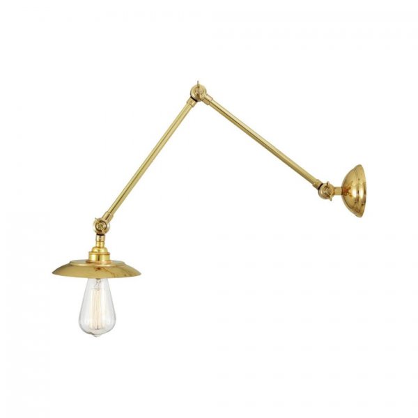 Vägglampa Reznor, Polished Brass 